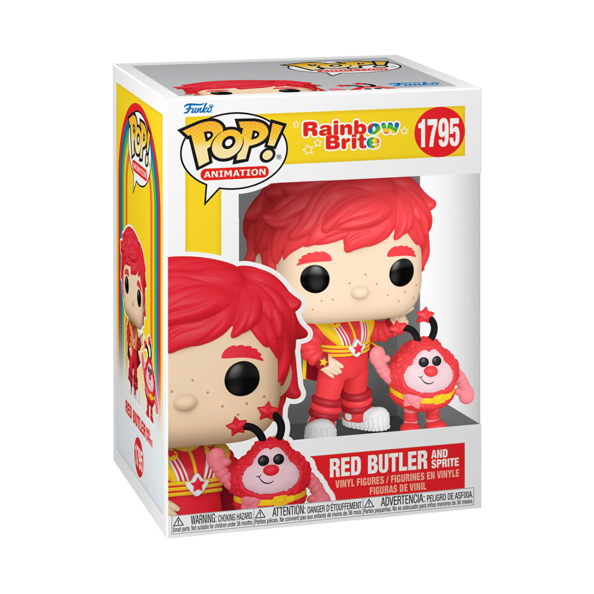 RAINBOW BRITE - POP & BUDDY FUNKO VINYL FIGURE 1795 RED BUTLER & ROMEO 9CM