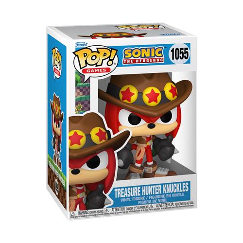 SONIC THE HEDGEHOG - POP FUNKO VINYL FIGURE 1055 TREASURE HUNTER KNUCKLES 9CM