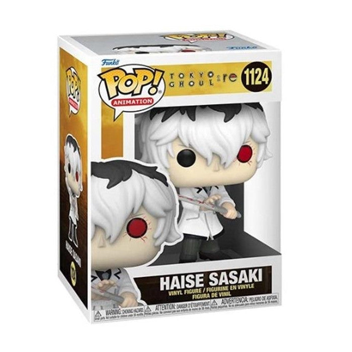 TOKYO GHOUL: RE - POP FUNKO VINYL FIGURE 1124 HAISE SASAKI IN WHITE OUTFIT 9CM