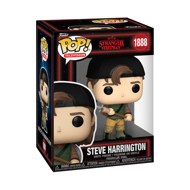 STRANGER THINGS S5 S4 - POP FUNKO VINYL FIGURE 1888 STEVE HARRINGTON (WITH SPEAR) 9CM