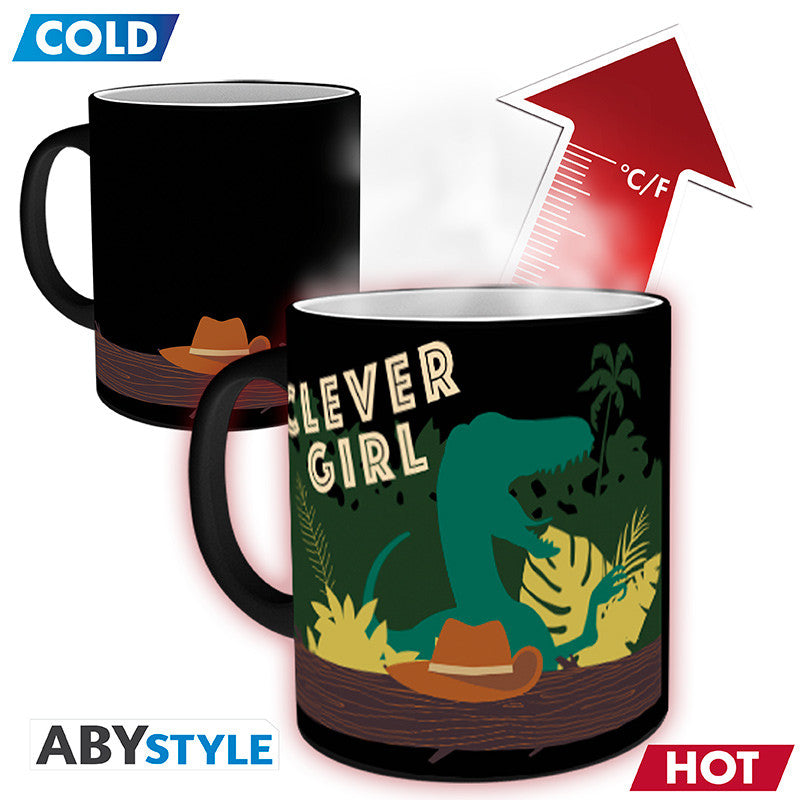 MGH0139 - JURASSIC PARK - MUG HEAT CHANGE 320ML - CLEVER GIRL