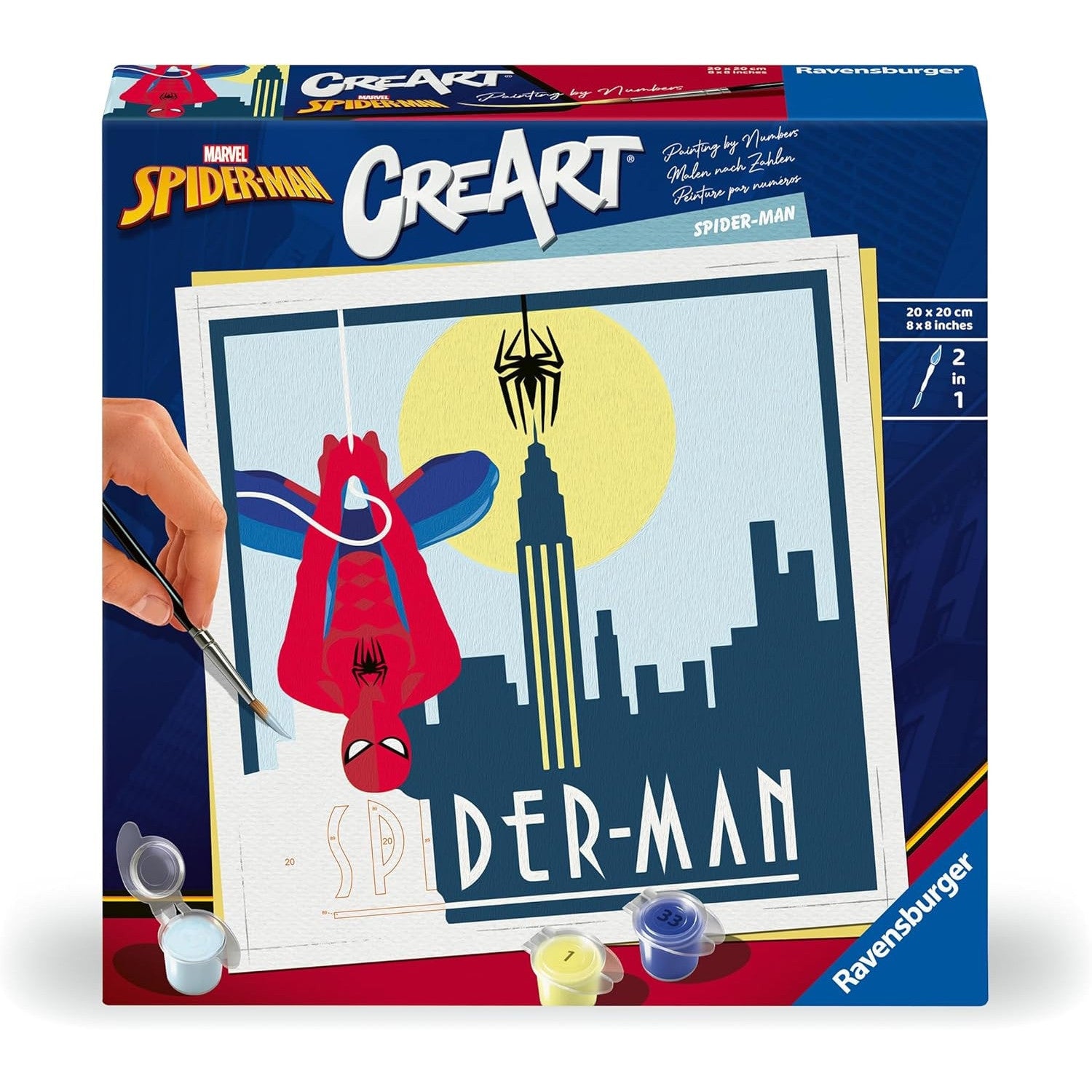 23891 - CREART SERIE TREND QUADRATI - SPIDERMAN