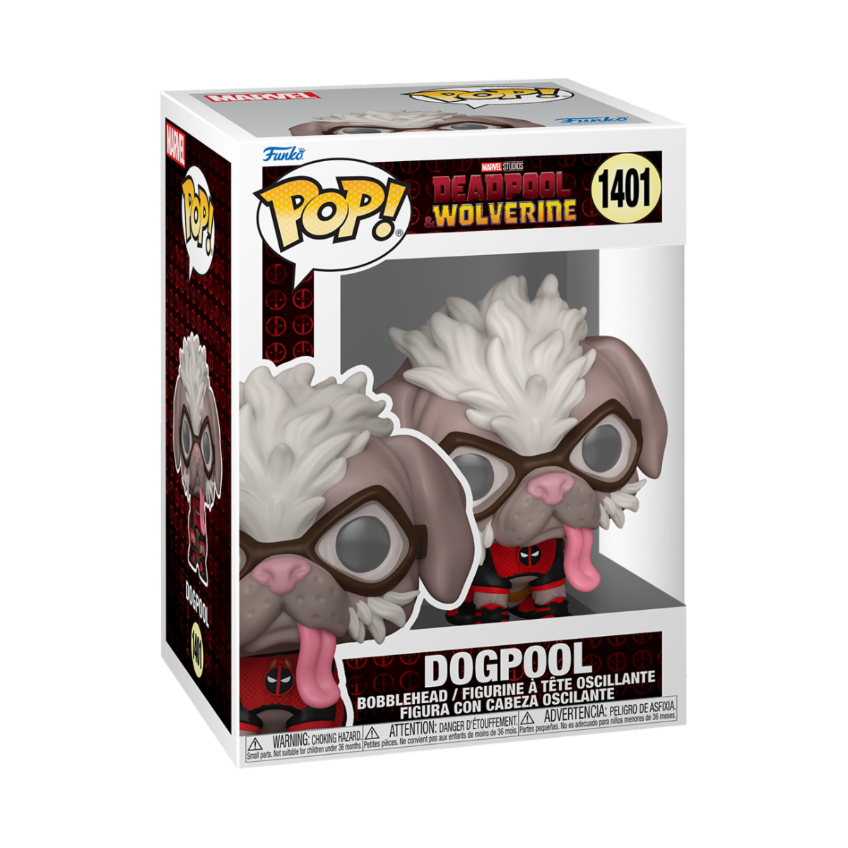 MARVEL: DEADPOOL & WOLVERINE - POP FUNKO VINYL FIGURE 1401 DOGPOOL 9CM