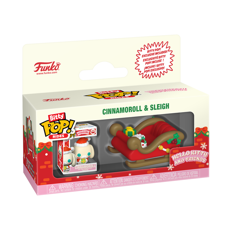 SANRIO HOLIDAY 2026 - POP FUNKO BITTY POP RIDE VINYL FIGURE - CINNAMOROLL & SLEIGH