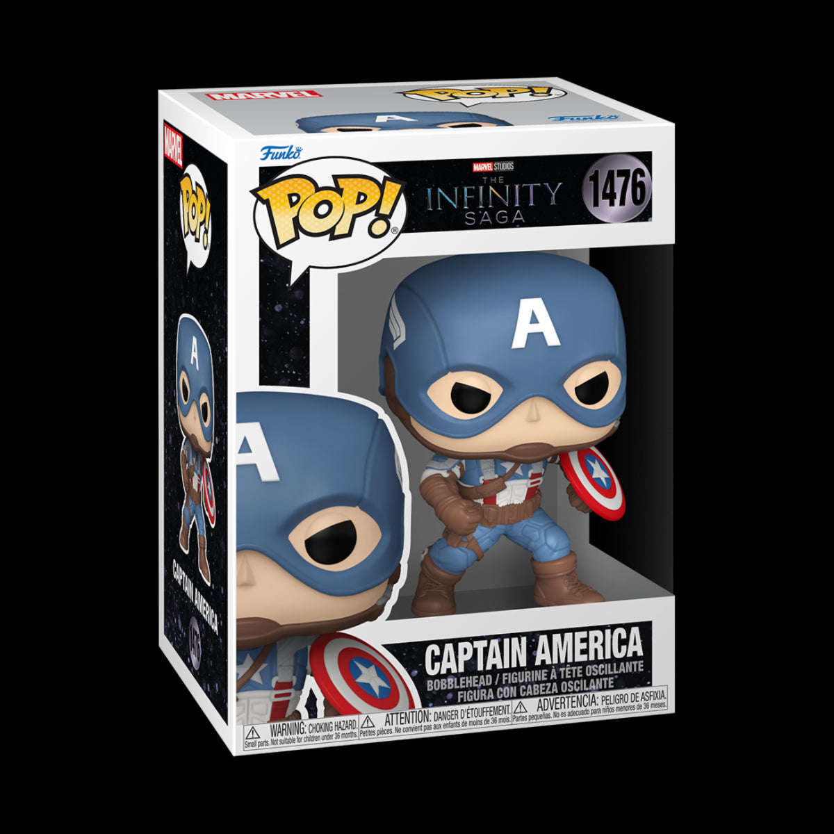 MARVEL: CAPTAIN AMERICA - POP FUNKO VINYL FIGURE 1476 CAPTAIN AMERICA 9CM