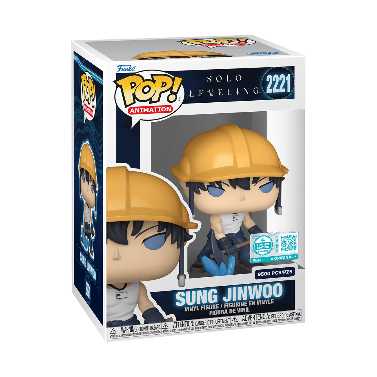SOLO LEVELING - POP FUNKO VYNIL FIGURE - JINWOO (MINING) 9CM FUNSIDE EXCL