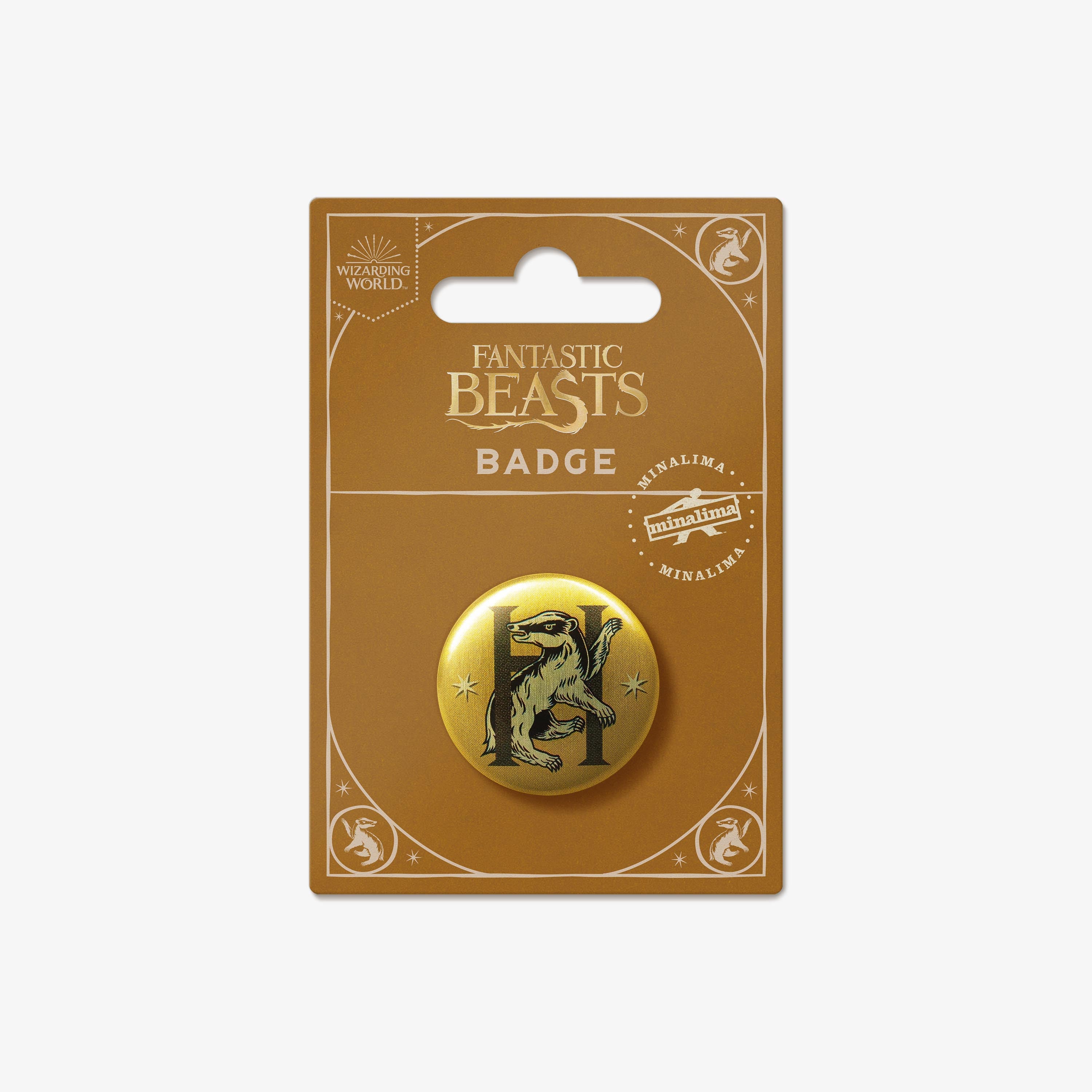 FBBB07 - HOGWARTS: HUFFLEPUFF HOUSE BADGER - BADGE