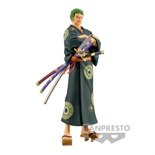 88988 - ONE PIECE - DXF - THE GRANDLINE SERIES - WANOKUNI - RORONOA ZORO - STATUA 17CM