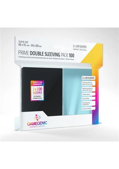 GGS10110ML - 2 X 100 STANDARD SIZE MATTE SLEEVES - DOUBLE SLEEVING