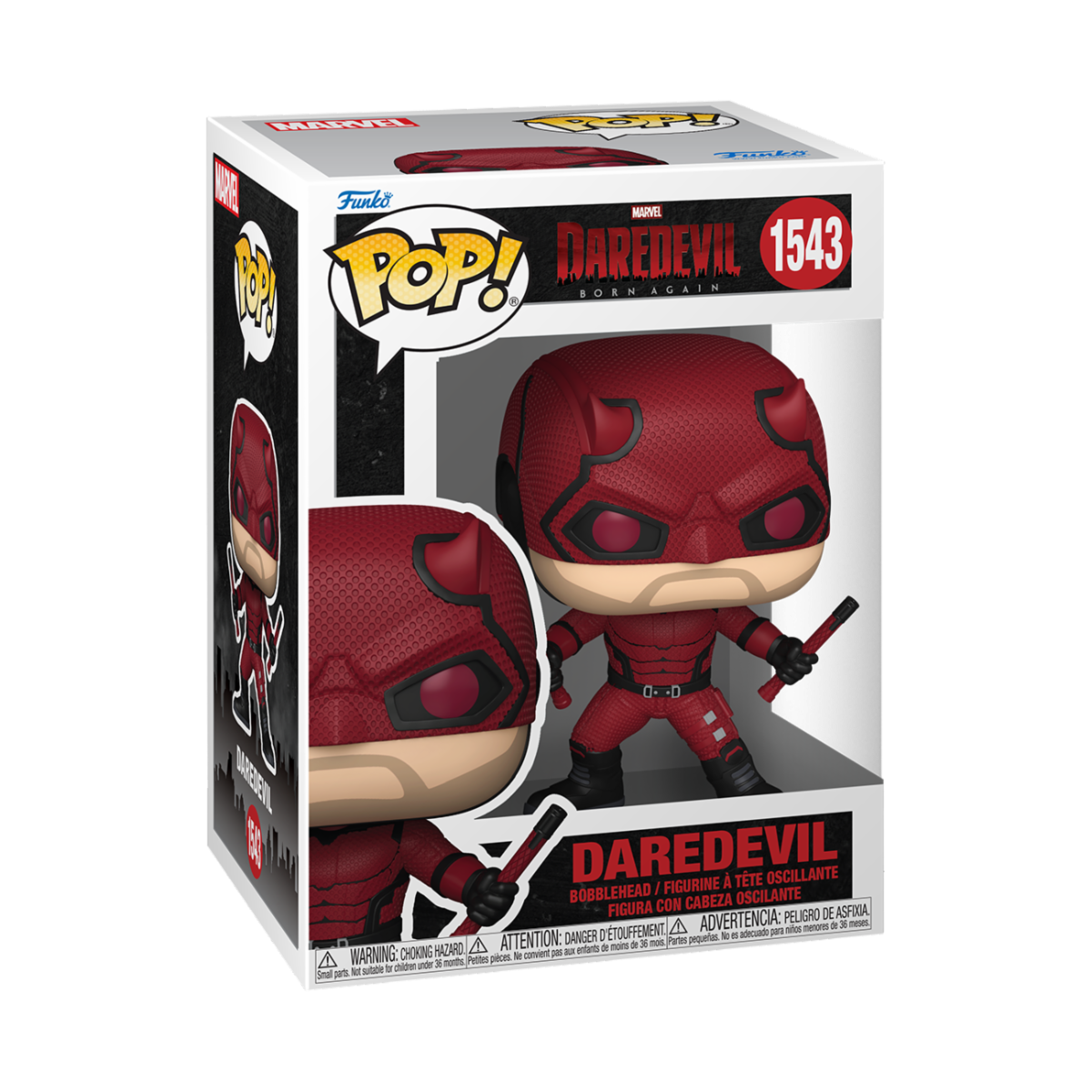 MARVEL: DAREDEVIL BORN AGAIN - POP FUNKO VINYL FIGURE 1543 DAREDEVIL 9CM