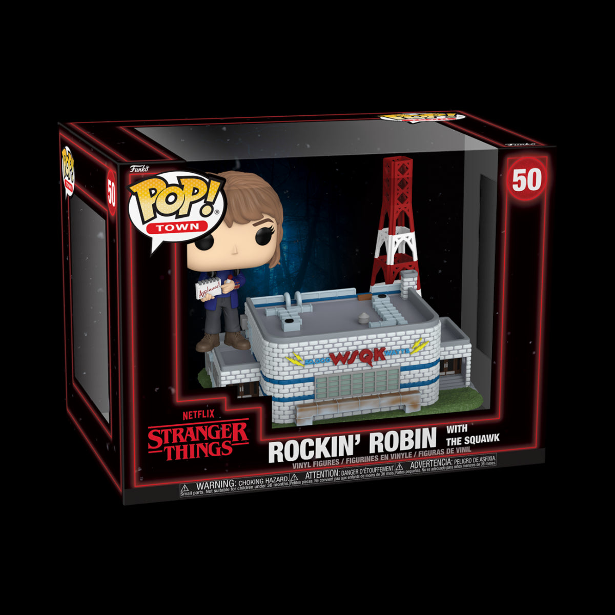 STRANGER THINGS - POP FUNKO TOWN VINYL FIGURE 50 ROCKIN' ROBIN WITH THE SQUAWK 9CM