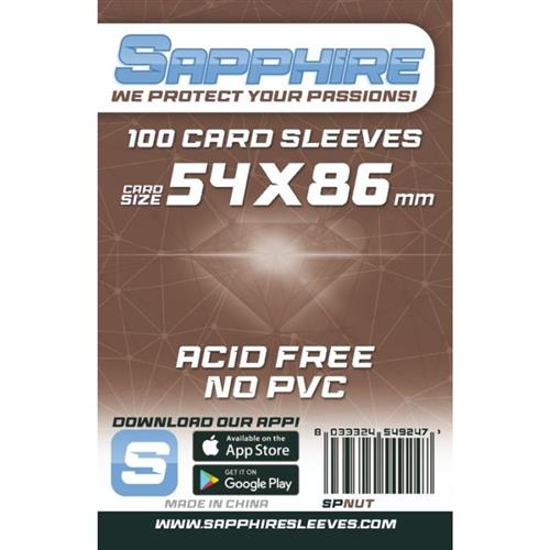 SAPPHIRE NUT - 100 BUSTE PROTETTIVE 54X86MM