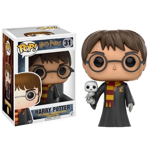 HARRY POTTER - POP FUNKO VINYL FIGURE 31 HARRY POTTER (WITH HEDWIG) 9CM