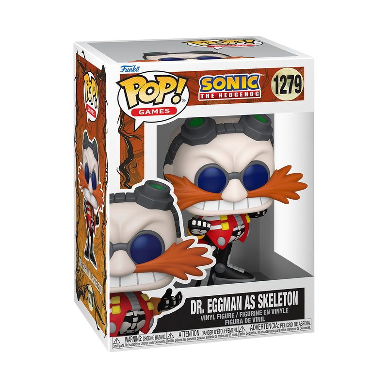 SONIC THE HEDGEHOG S11 - POP FUNKO VINYL FIGURE 1279 DR. EGGMAN AS SKELETON 9CM