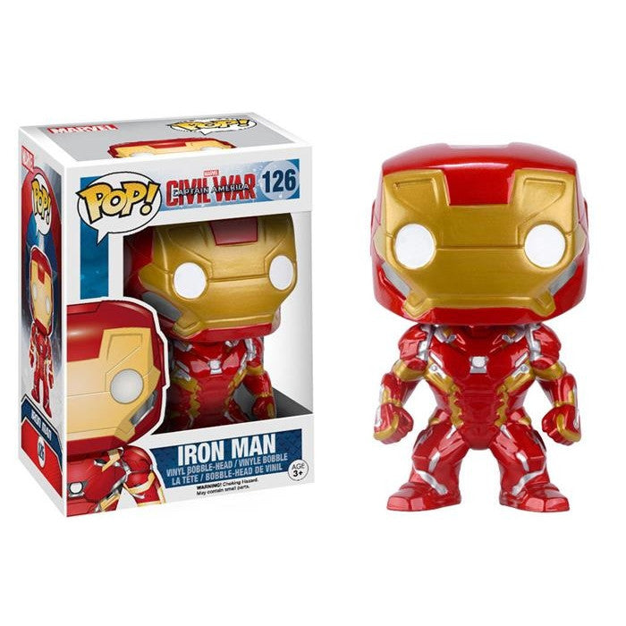 MARVEL: CIVIL WAR - POP FUNKO VINYL FIGURE 126 IRON MAN 10 CM