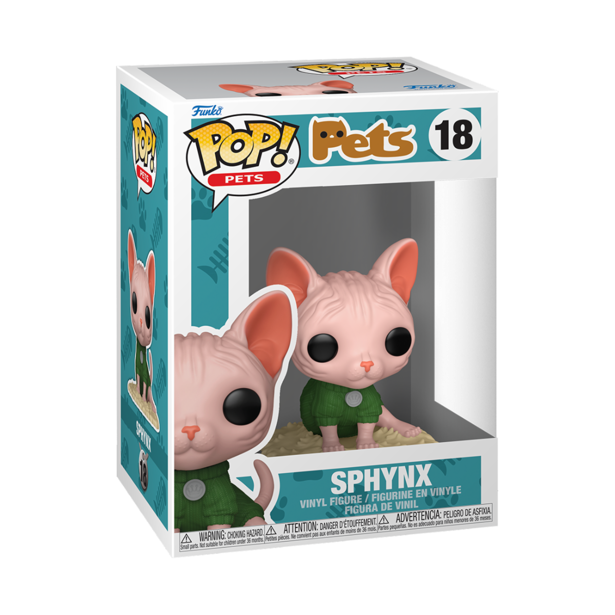 PETS S3 - POP FUNKO VINYL FIGURE 18 SPHINX CAT 9CM