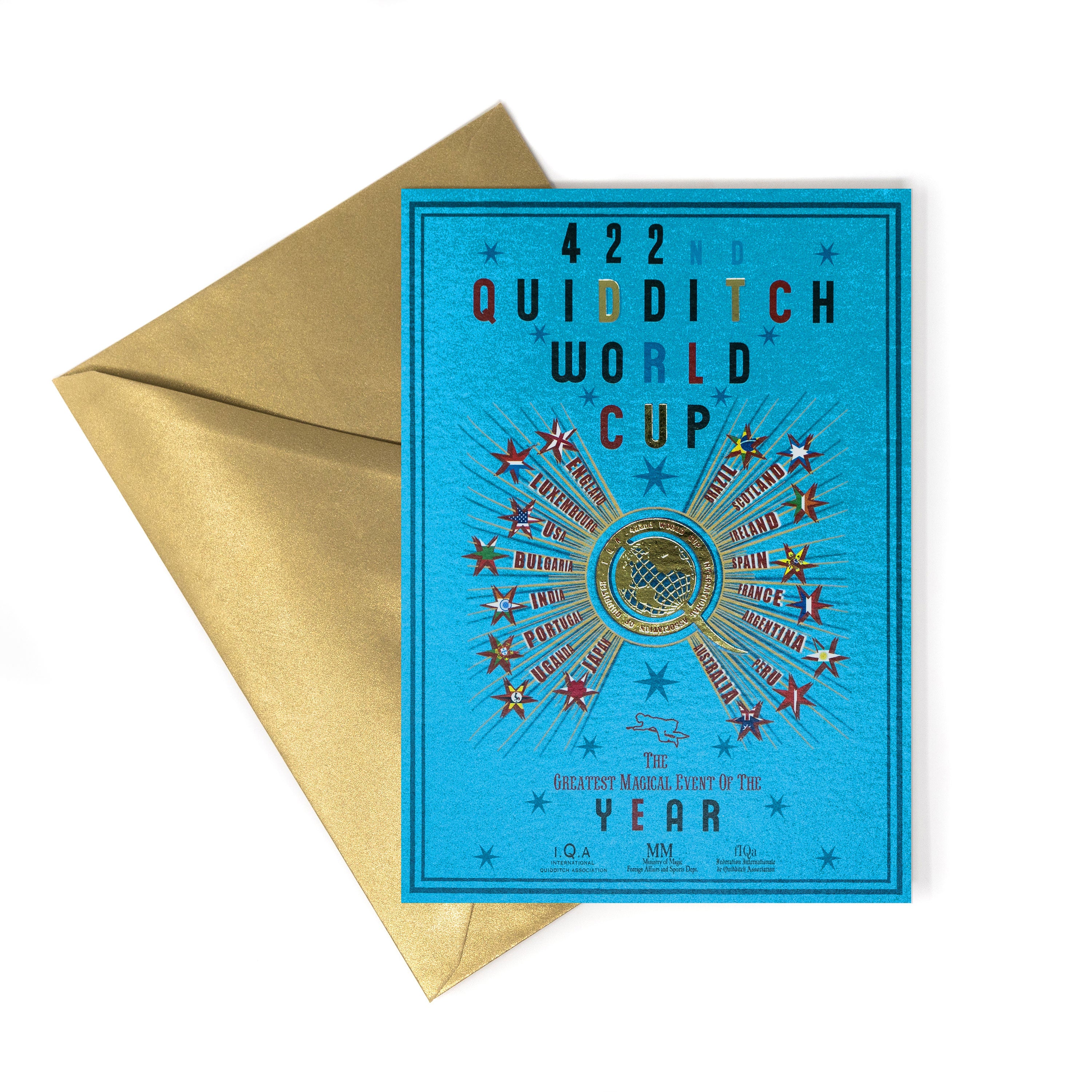 HPCARD39 - HARRY POTTER - QUIDDITCH WORLD CUP POSTER - NOTECARD