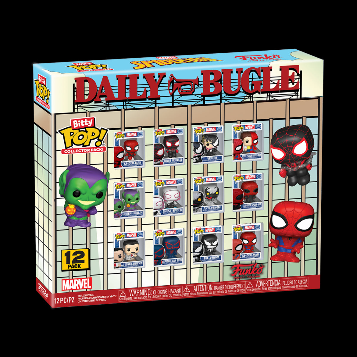88985 - MARVEL: SPIDER-MAN - POP FUNKO BITTY VINYL FIGURE - ASSORTMENT 12PC PDQ