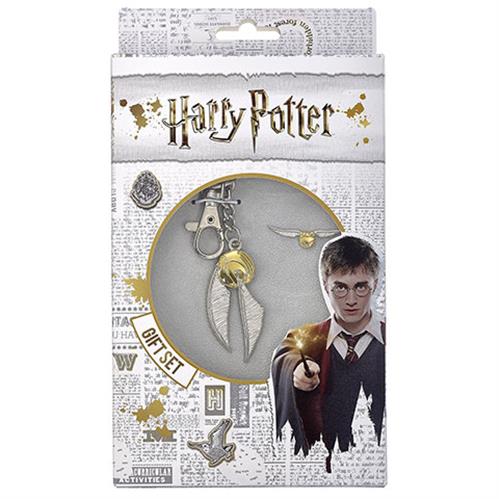 GSK0004 - HARRY POTTER - SET PORTACHIAVI & SPILLA - BOCCINO D'ORO