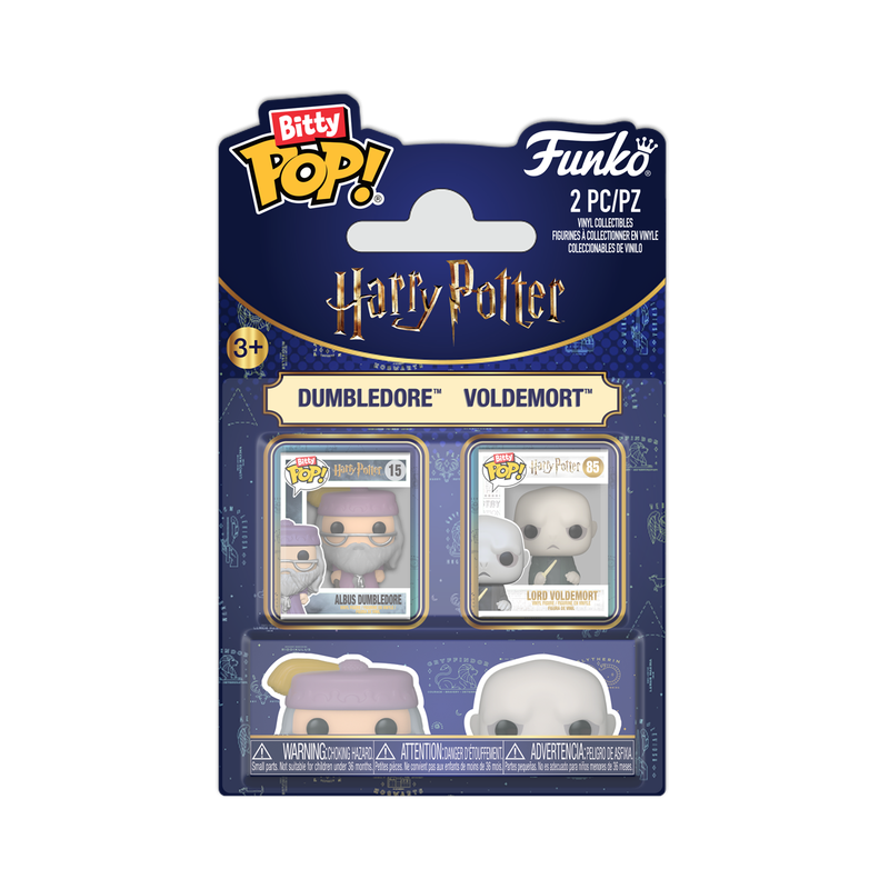 BITTY POP HARRY POTTER - POP FUNKO BITTY 2-PACK VINYL FIGURE - 15 ALBUS DUMBLEDORE/ 85 LORD VOLDEMORT 2CM