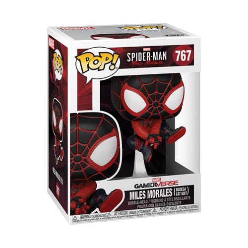 MARVEL SPIDER-MAN: MILES MORALES - POP FUNKO VINYL FIGURE 767 MILES MORALES (BODEGA CAT SUIT) 9CM