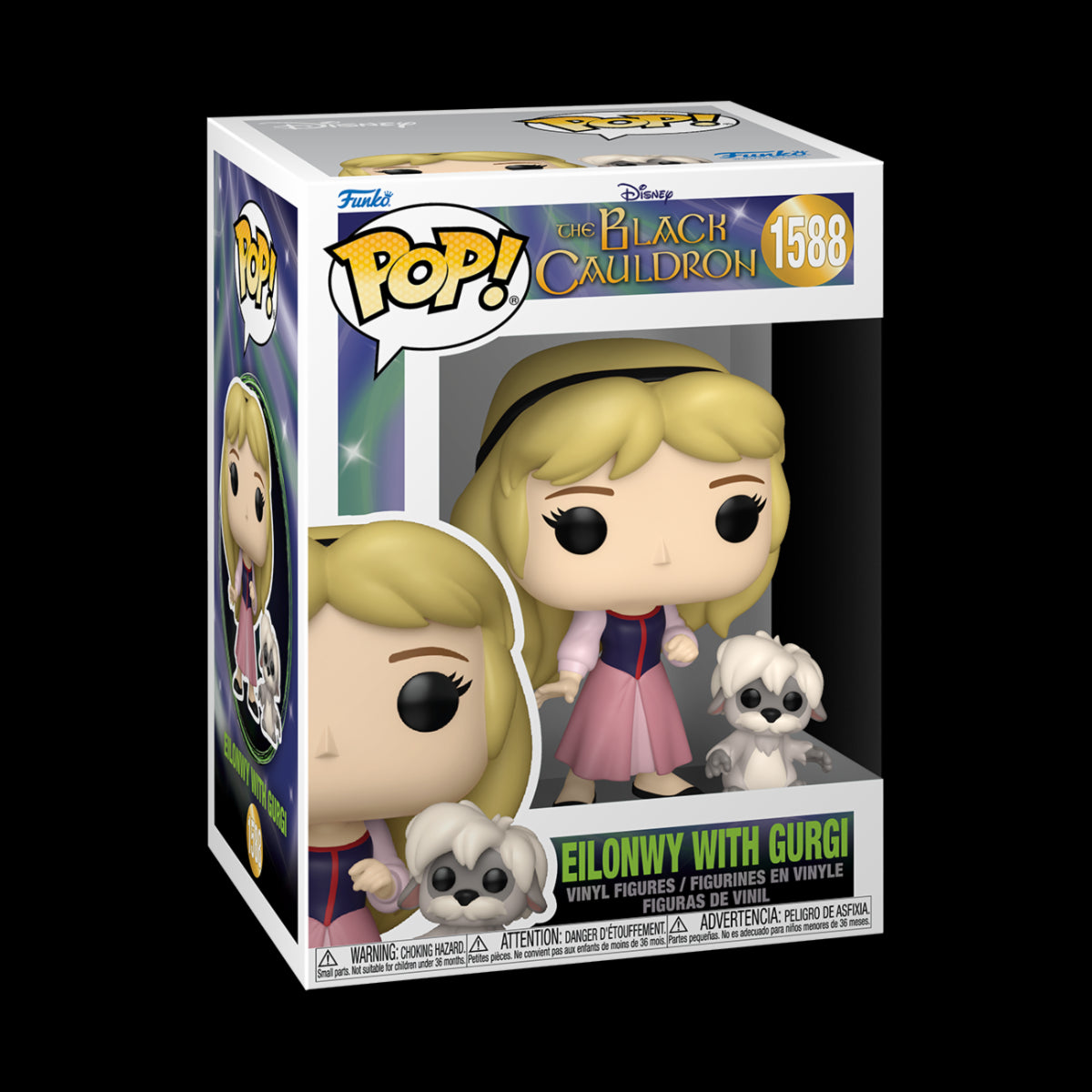 DISNEY: THE BLACK CAULDRON - POP FUNKO VINYL FIGURE 1588 EILONWY W/GURGI 9CM