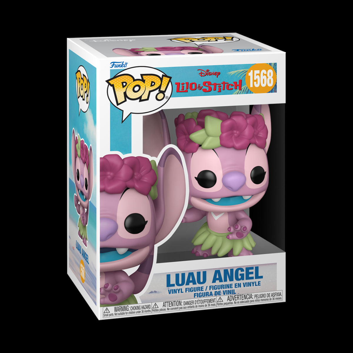 DISNEY: LILO & STITCH - POP FUNKO VINYL FIGURE 1568 LUAU ANGEL 9CM