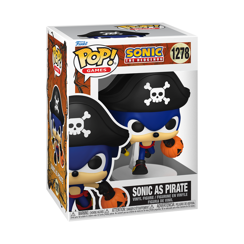 SONIC THE HEDGEHOG S11 - POP FUNKO VINYL FIGURE 1278 SONIC AS PIRATE 9CM