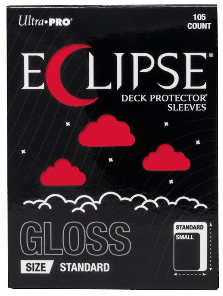 16704 - 105 ECLIPSE DECK PROTECTOR SLEEVES - STANDARD - GLOSS - APPLE RED