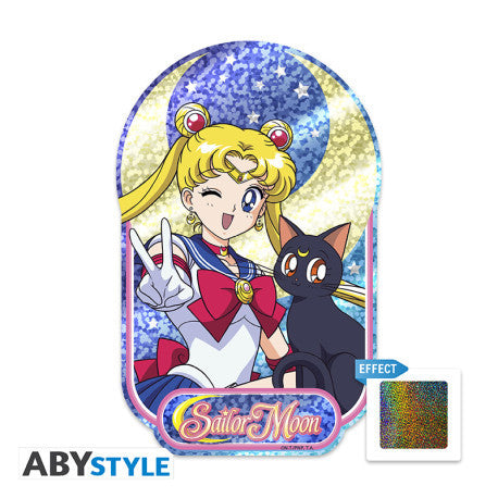 ABYDCO915 - SAILOR MOON - INDIVIDUAL VINYL STICKER - SAILOR MOON AND LUNA