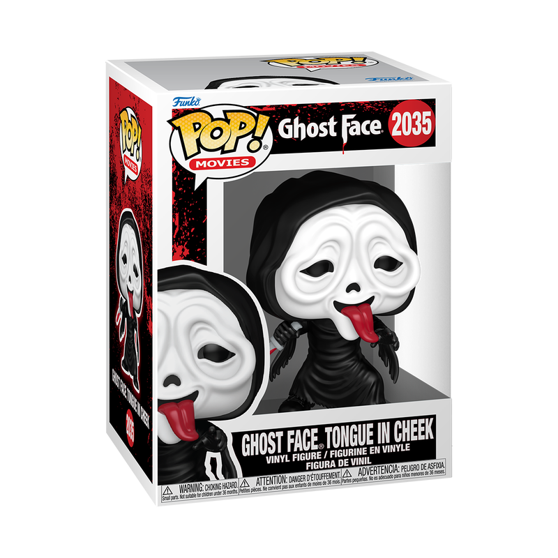 GHOST FACE S2 - POP FUNKO VINYL FIGURE 2305 GHOST FACE TONGUE IN CHEEK 9 CM