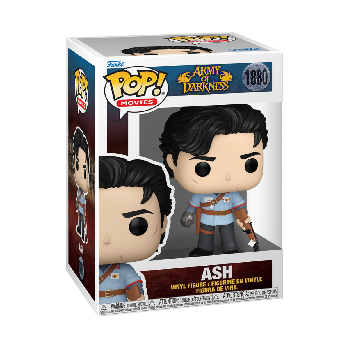 ARMY OF DARKNESS - POP FUNKO VINYL FIGURE 1880 ASH W/ BOOMSTICK 9CM