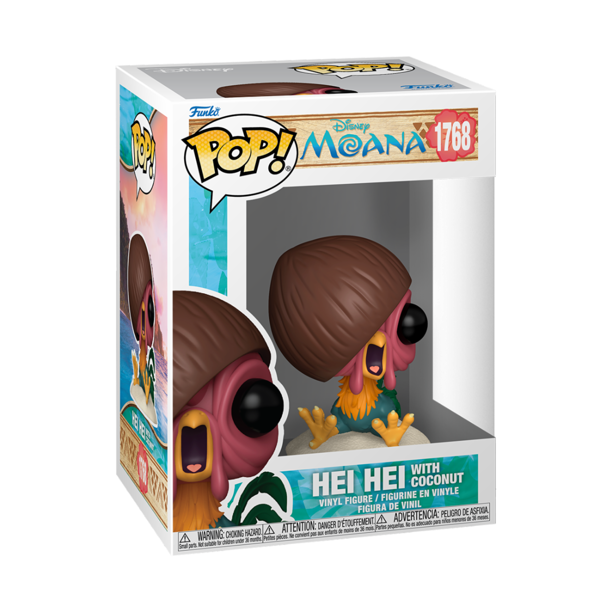 DISNEY: MOANA (OCEANIA) S3 - POP FUNKO VINYL FIGURE 1768 HEI HEI WITH COCONUT 9CM