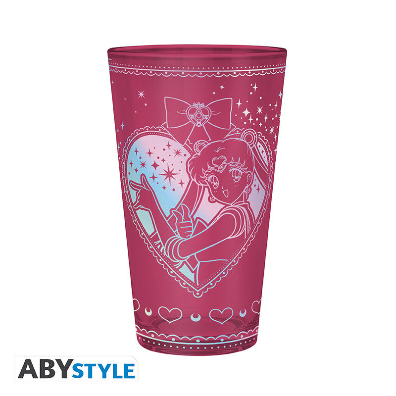 ABYVER322 - SAILOR MOON - PREMIUM LARGE GLASS 400ML - MOONLIGHT MAGIC BOX