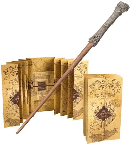 NN7978 - HARRY POTTER - SET MAPPA DEL MALANDRINO E BACCHETTA HARRY POTTER
