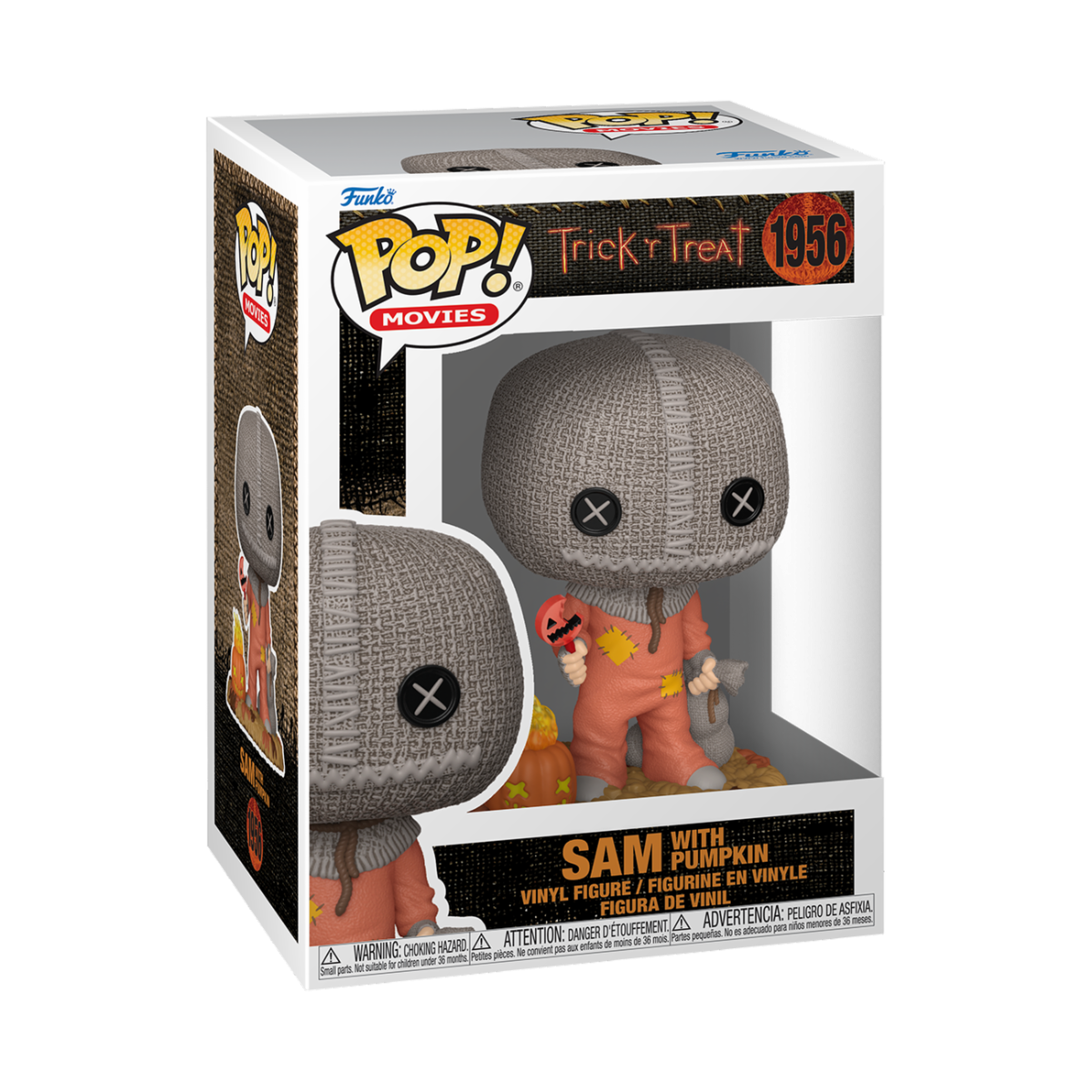 TRICK N TREAT - POP FUNKO VINYL FIGURE 1956 SAM WITH PUMPKIN 9CM
