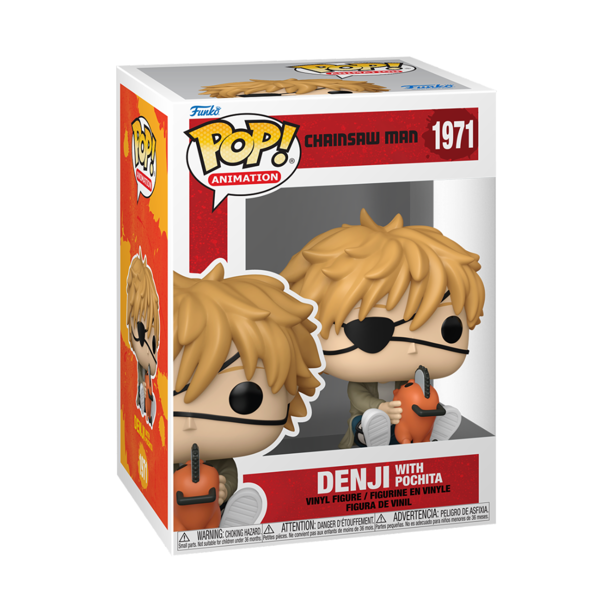 CHAINSAW MAN - POP FUNKO VINYL FIGURE 1971 DENJI WITH POCHITA 9CM