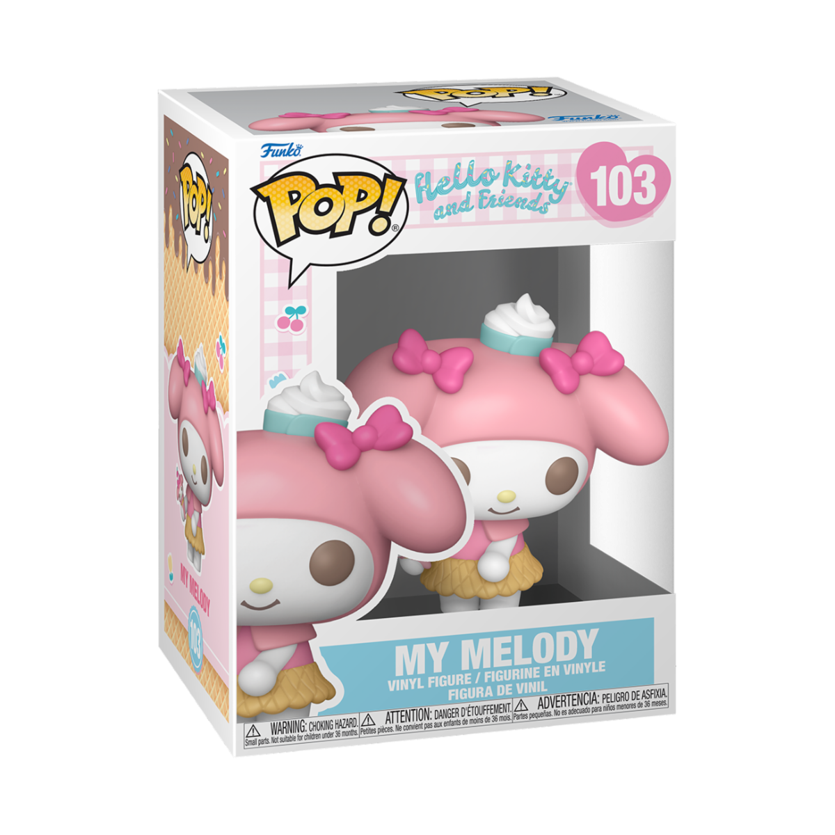 HELLO KITTY (ICE CREAM) - POP FUNKO VINYL FIGURE 103 MY MELODY 9CM