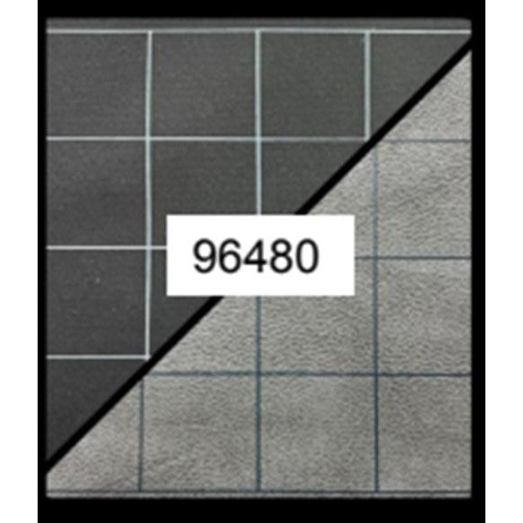 CHX 96480 - BATTLEMAT REVERSIBILE 60X66CM - BLACK GREY SQUARES (2,54CM)