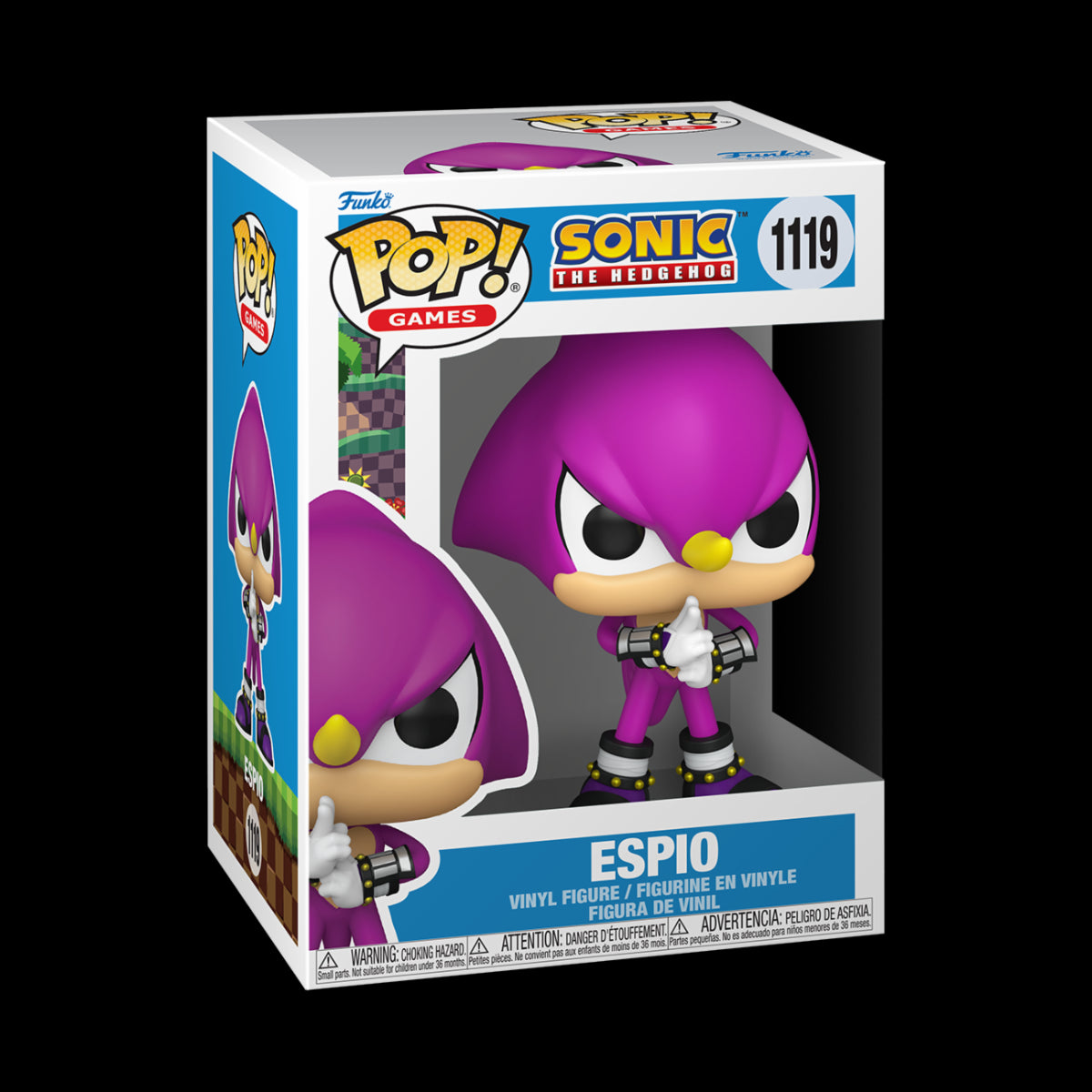 SONIC THE HEDGEHOG - POP FUNKO VINYL FIGURE 1119 ESPIO THE CHAMELEON 9CM