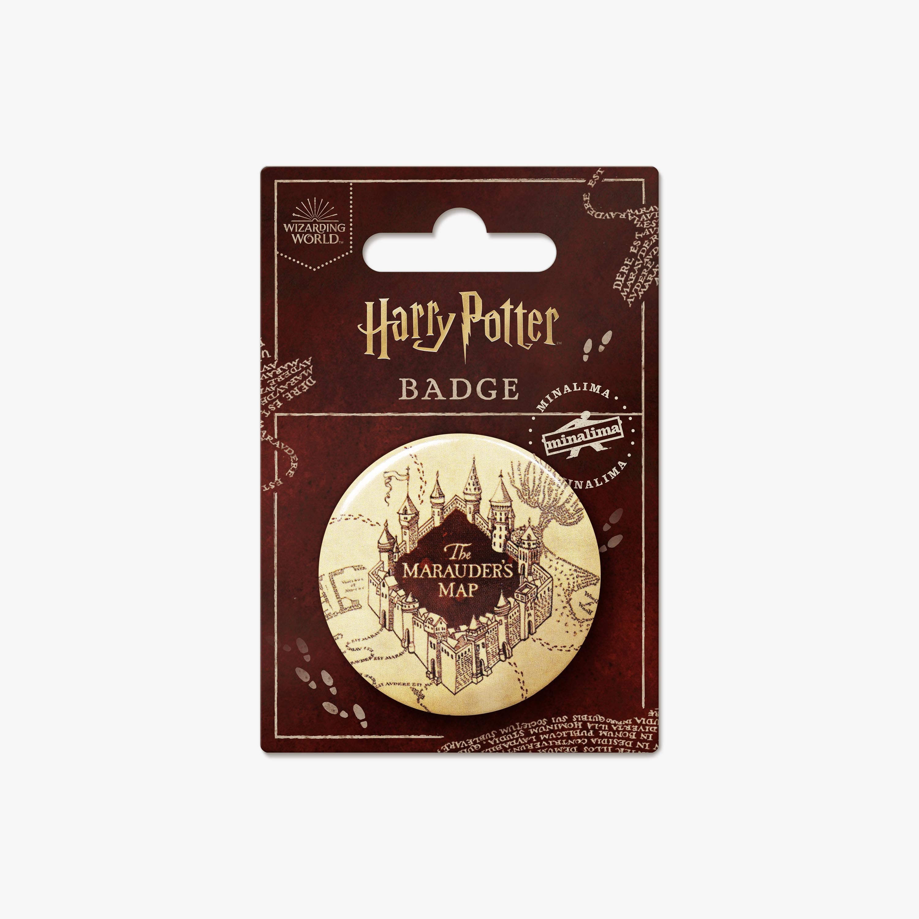 HPBB11 - HARRY POTTER - THE MARAUDER'S MAP COVER DESIGN - BADGE