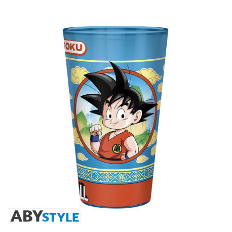 ABYVER312 - DRAGON BALL - LARGE GLASS 400ML - GOKU AND THE FLYING NIMBUS