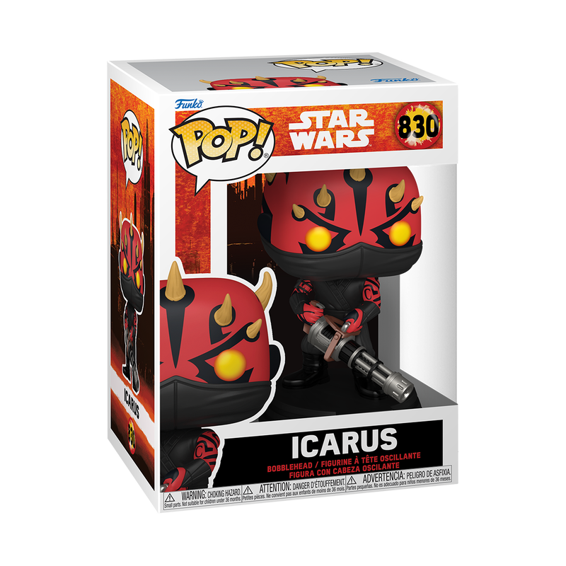 STAR WARS DARTH MAUL SHADOW LORD - POP FUNKO VINYL FIGURE 830 ICARUS 9CM