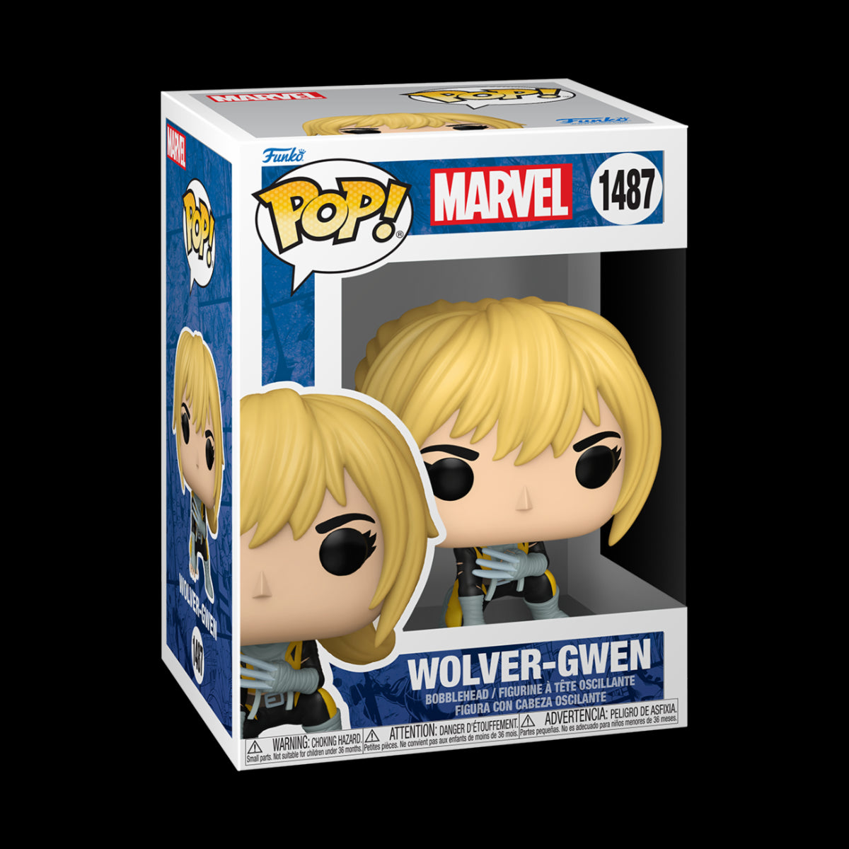 MARVEL: SPIDER-GWEN GWEN-VERSE - POP FUNKO VINYL FIGURE 1487 WOLVER-GWEN 9CM
