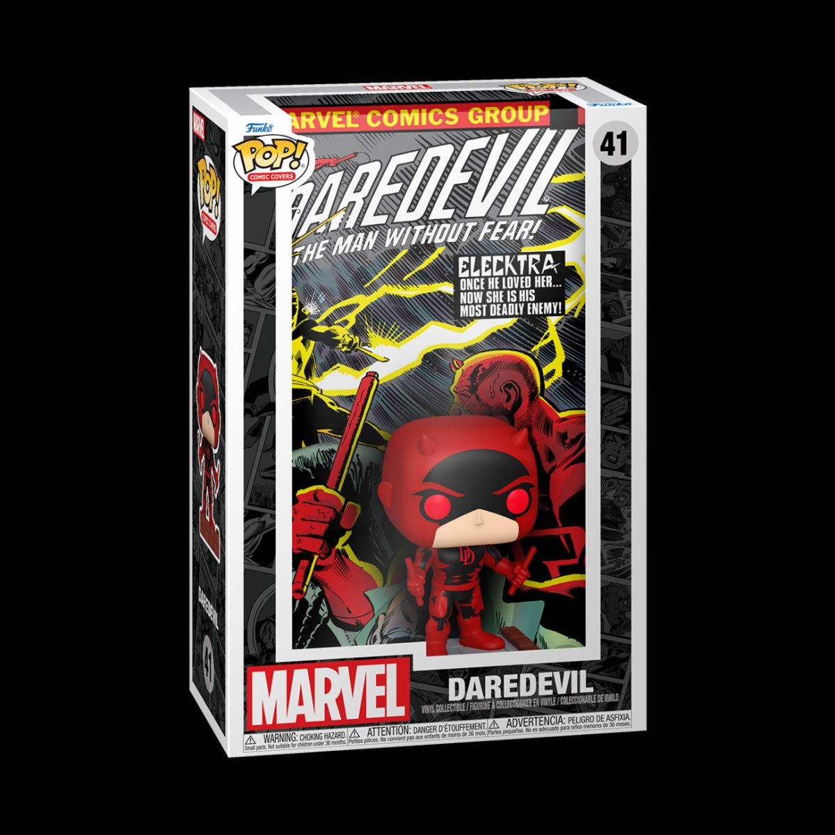 MARVEL: DAREDEVIL - POP FUNKO COMIC COVERS VINYL FIGURE 41 DAREDEVIL #168 9CM