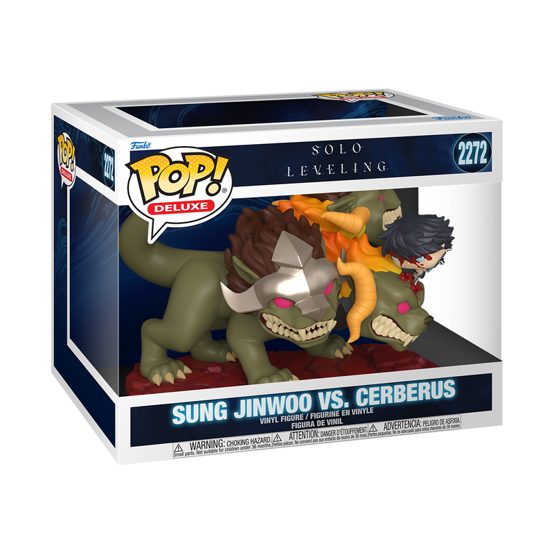 SOLO LEVELING S2 - POP FUNKO DELUXE VINYL FIGURE 2272 SUNG JINWOO VS CERBERUS