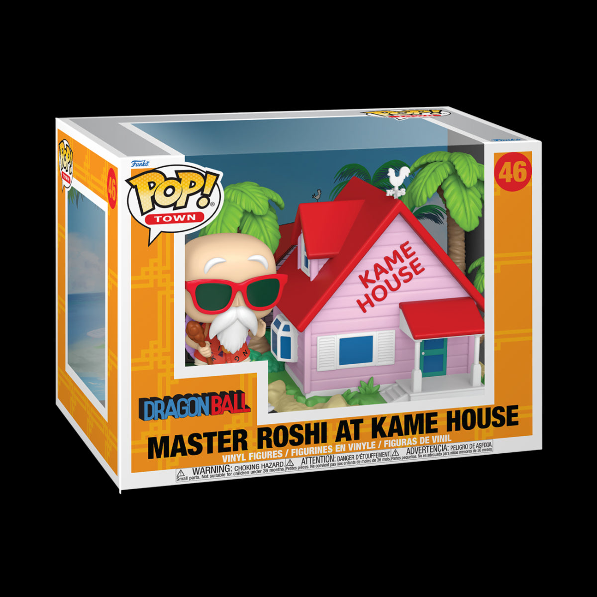 DRAGON BALL - POP FUNKO TOWN VINYL FIGURE 46 KAME HOUSE W/MASTER ROSHI