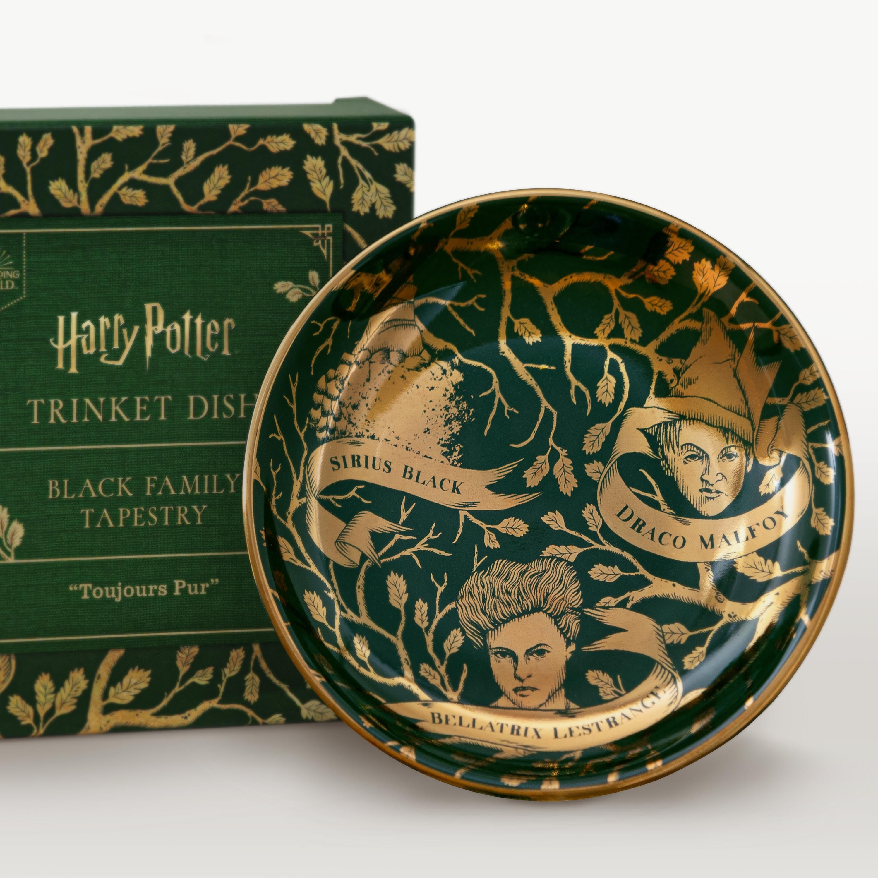 HPDISH01 - HARRY POTTER - BLACK FAMILY TAPESTRY: "TOUJOURS PUR" TRINKET DISH