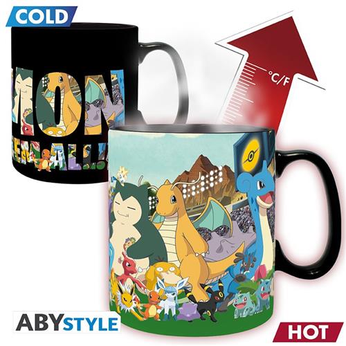 ABYMUGA168 - POKEMON - TAZZA HEAT CHANGE 460ML - GOTTA CATCH EM ALL