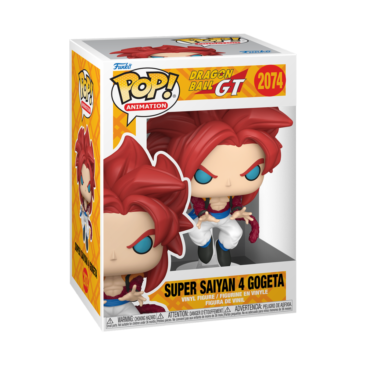 DRAGON BALL GT - POP FUNKO VINYL FIGURE 2074 SUPER SAIYAN 4 GOGETA REGULAR 9CM
